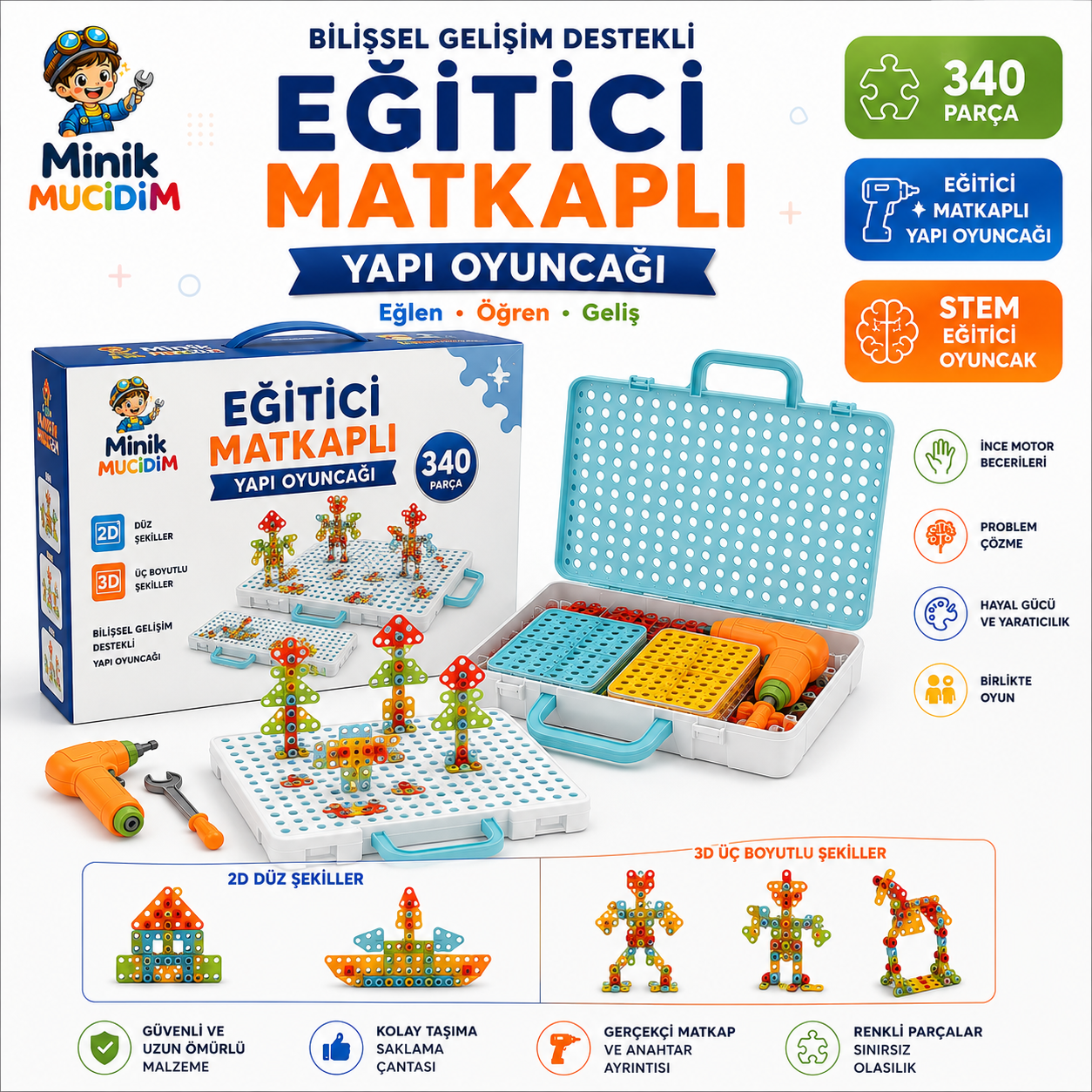 Minik Mucidim – Çocuk Yapı Atölyesi